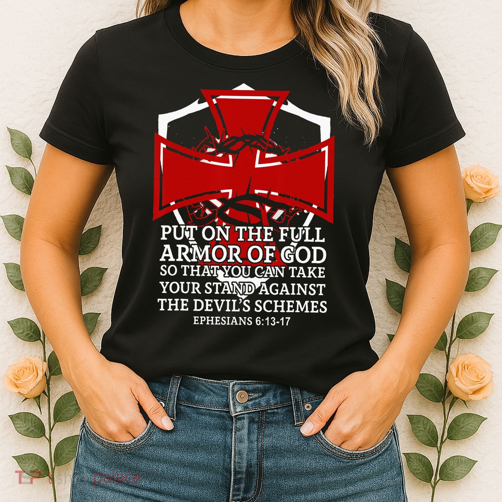 Knight Templar Christian Armor Of God Women's T-Shirt