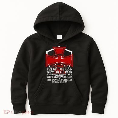 Knight Templar Christian Armor Of God Kids Hoodie