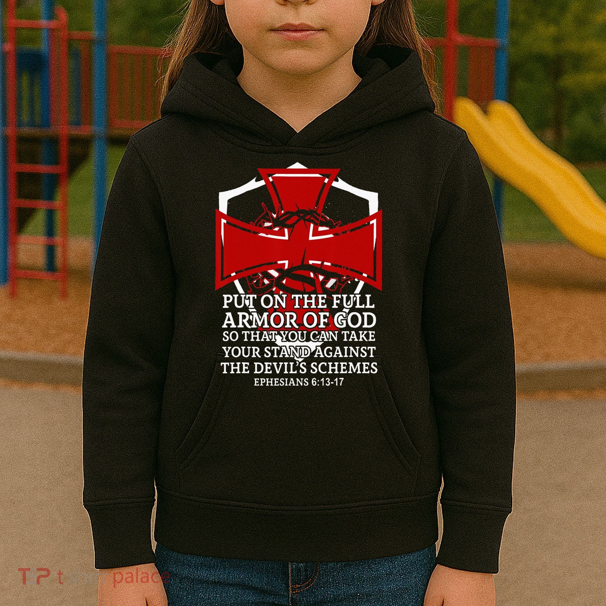 Knight Templar Christian Armor Of God Kids Hoodie