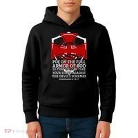 Knight Templar Christian Armor Of God Kids Hoodie thumb 4