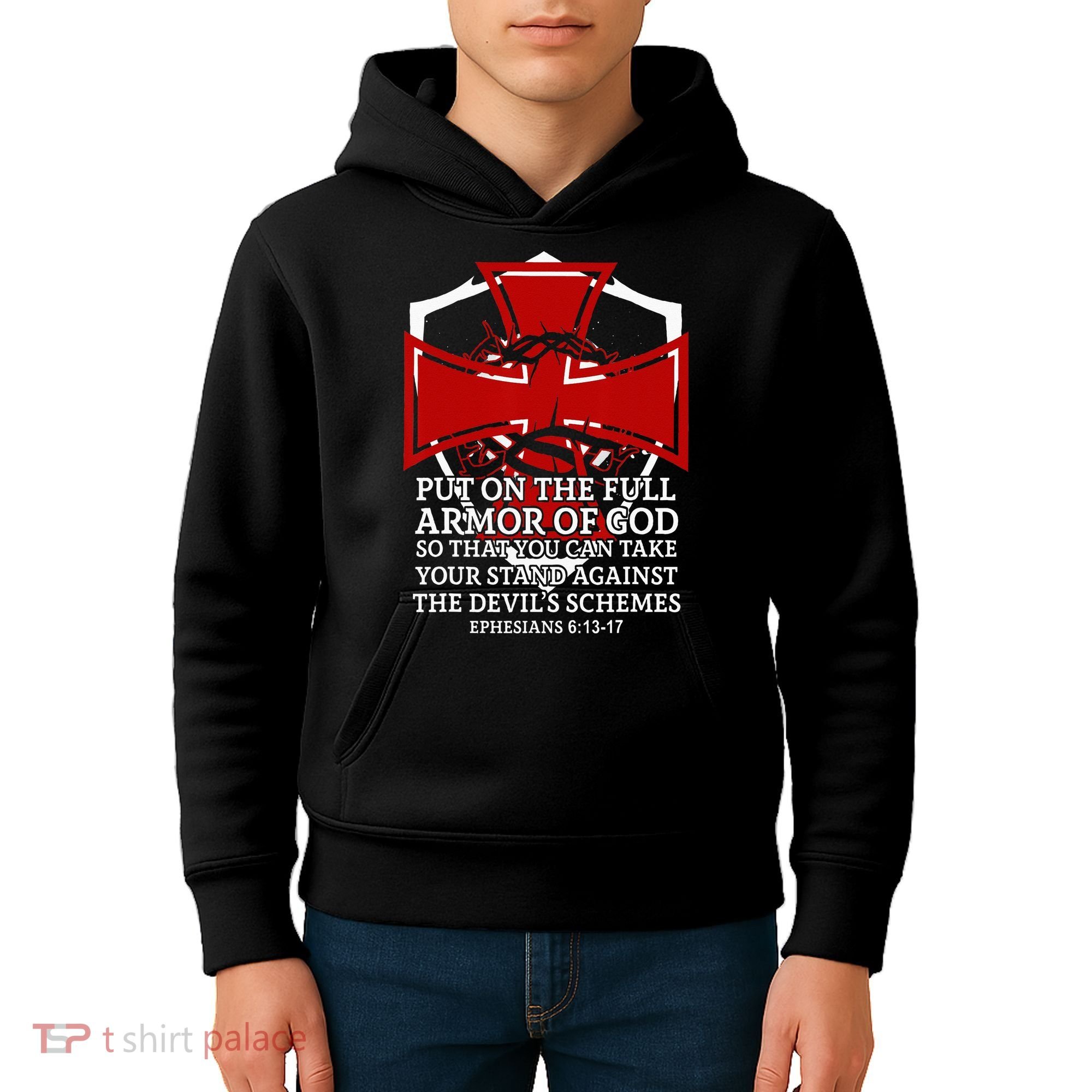 Knight Templar Christian Armor Of God Kids Hoodie