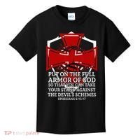 Knight Templar Christian Armor Of God Kids T-Shirt thumb 0