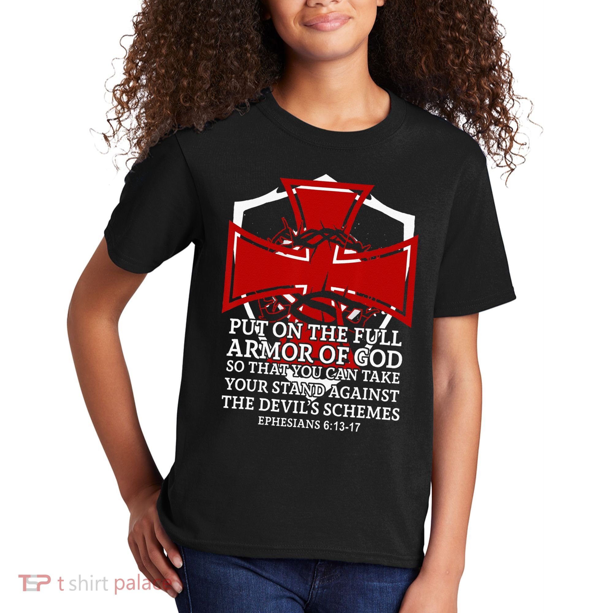 Knight Templar Christian Armor Of God Kids T-Shirt