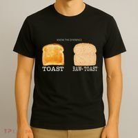 Know The Difference Toast Raw Toast T-Shirt thumb 3