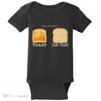 Know The Difference Toast Raw Toast Baby Bodysuit thumb 0
