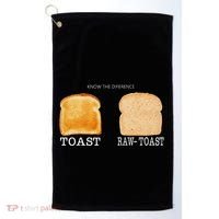 Know The Difference Toast Raw Toast Golf Towel thumb 0