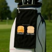 Know The Difference Toast Raw Toast Golf Towel thumb 2