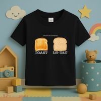 Know The Difference Toast Raw Toast Toddler T-Shirt thumb 3