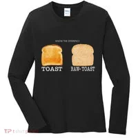 Know The Difference Toast Raw Toast Women's Long Sleeve Shirt thumb 0