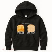 Know The Difference Toast Raw Toast Kids Hoodie thumb 0