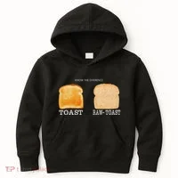 Know The Difference Toast Raw Toast Kids Hoodie thumb 0