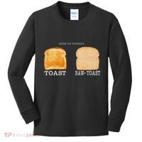 Know The Difference Toast Raw Toast Kids Long Sleeve Shirt thumb 0