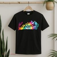 Kentucky Tie Dye State Map Pride Hippie Vintage Retro T-Shirt thumb 2