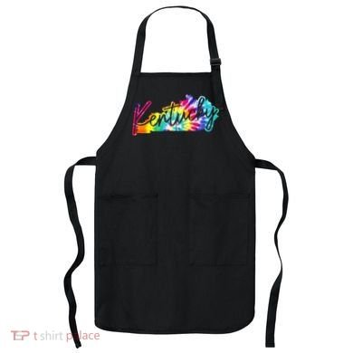 Kentucky Tie Dye State Map Pride Hippie Vintage Retro Apron