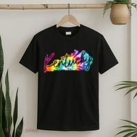 Kentucky Tie Dye State Map Pride Hippie Vintage Retro T-Shirt thumb 2