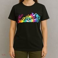 Kentucky Tie Dye State Map Pride Hippie Vintage Retro T-Shirt thumb 4
