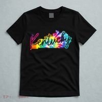 Kentucky Tie Dye State Map Pride Hippie Vintage Retro T-Shirt thumb 5