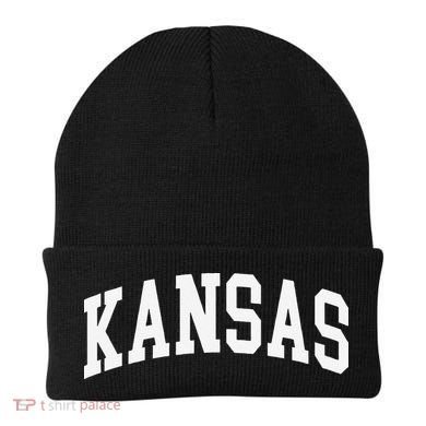 Kansas Throwback Design Classic Beanie