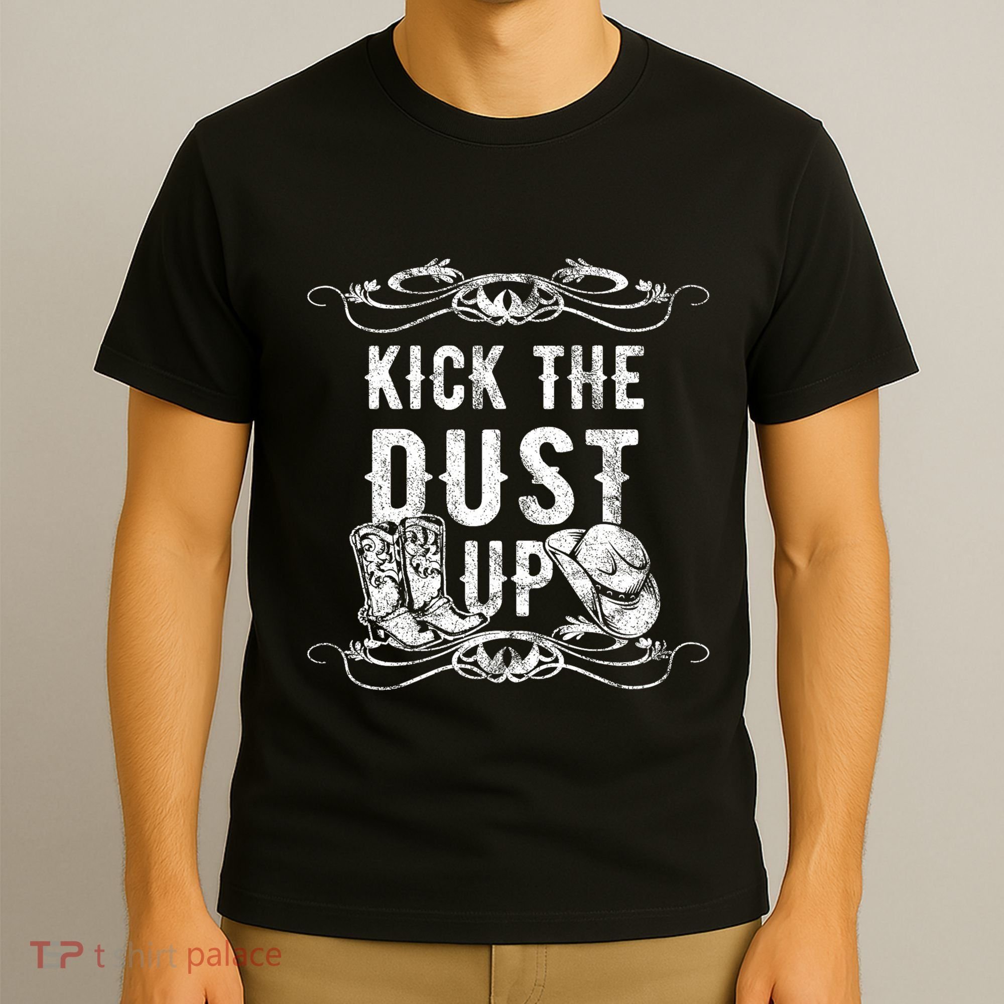 Kick The Dust Up Country Vintage For Line Dance Dancers T-Shirt