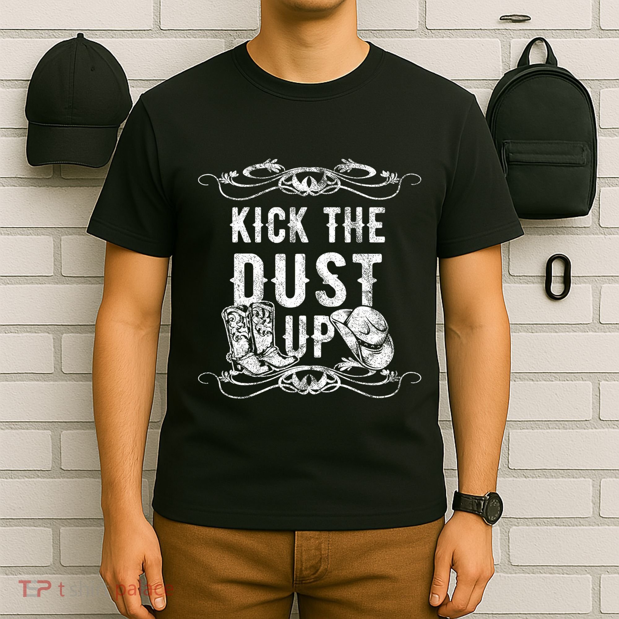 Kick The Dust Up Country Vintage For Line Dance Dancers T-Shirt