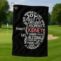 Kidney Transplant Donor Donate Surgery Recovery Golf Towel thumb 1