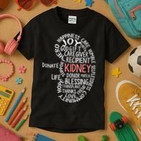 Kidney Transplant Donor Donate Surgery Recovery Kids T-Shirt thumb 3