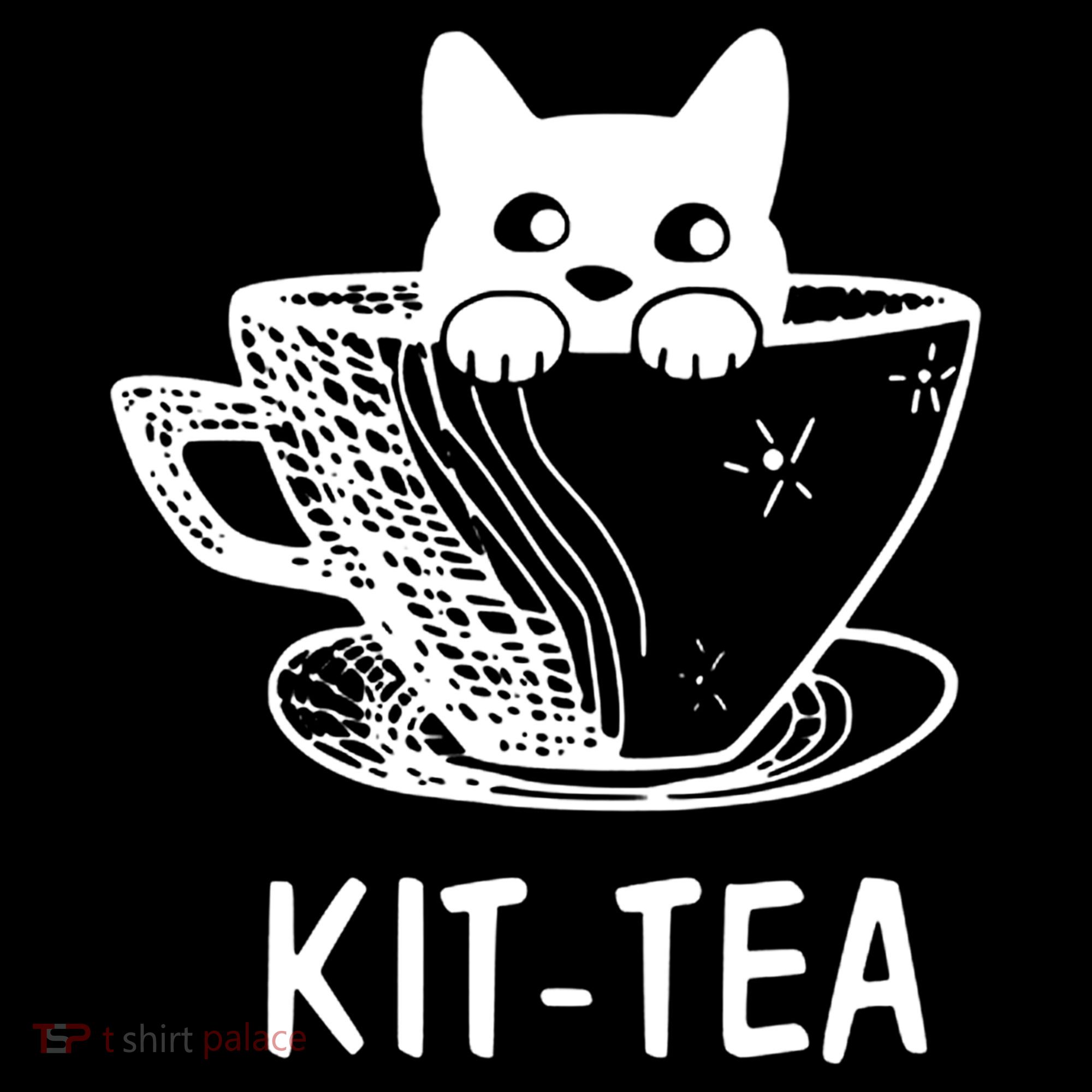Kit Tea Funny Cat Lover Toddler Hoodie