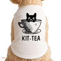 Kit Tea Funny Cat Lover Doggie Tank thumb 0
