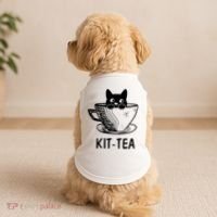 Kit Tea Funny Cat Lover Doggie Tank thumb 2