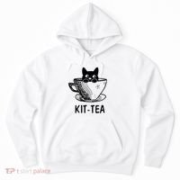 Kit Tea Funny Cat Lover Hoodie thumb 0
