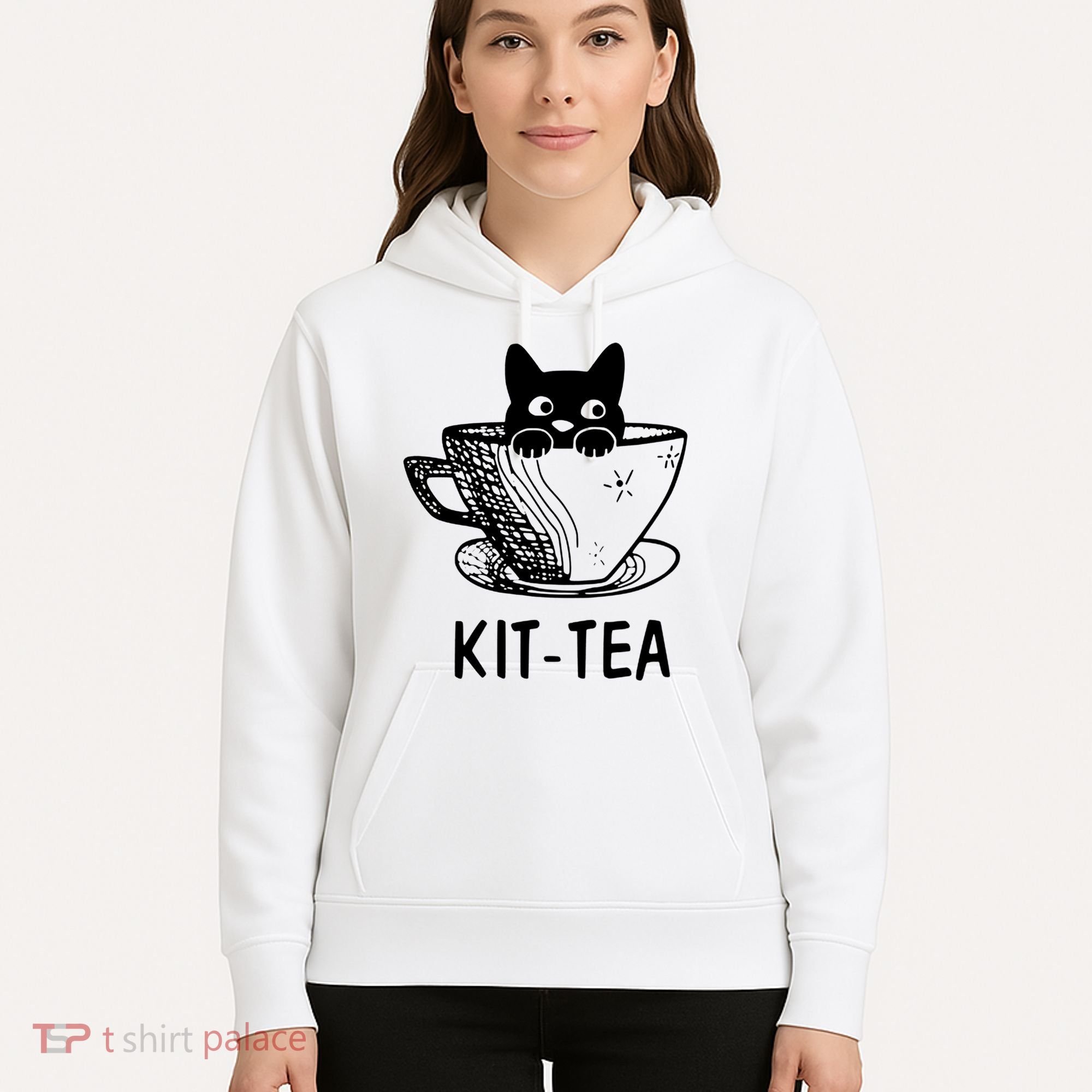 Kit Tea Funny Cat Lover Hoodie