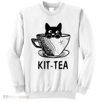 Kit Tea Funny Cat Lover Sweatshirt thumb 0