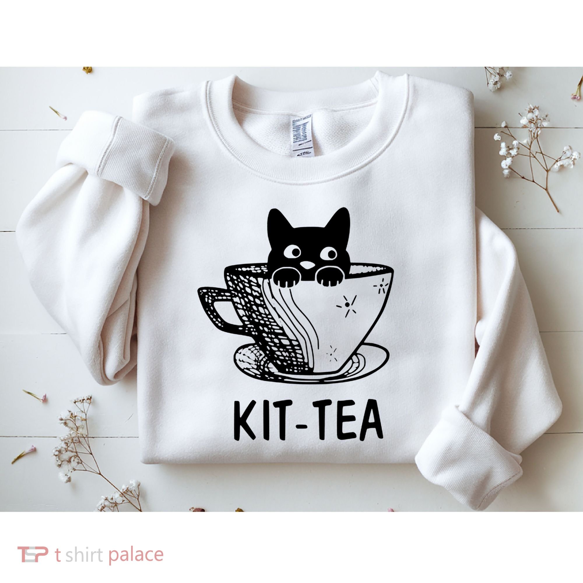 Kit Tea Funny Cat Lover Sweatshirt