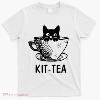 Kit Tea Funny Cat Lover T-Shirt thumb 0