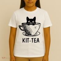 Kit Tea Funny Cat Lover T-Shirt thumb 4