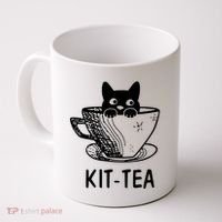 Kit Tea Funny Cat Lover Coffee Mug thumb 0