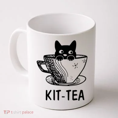 Kit Tea Funny Cat Lover Coffee Mug