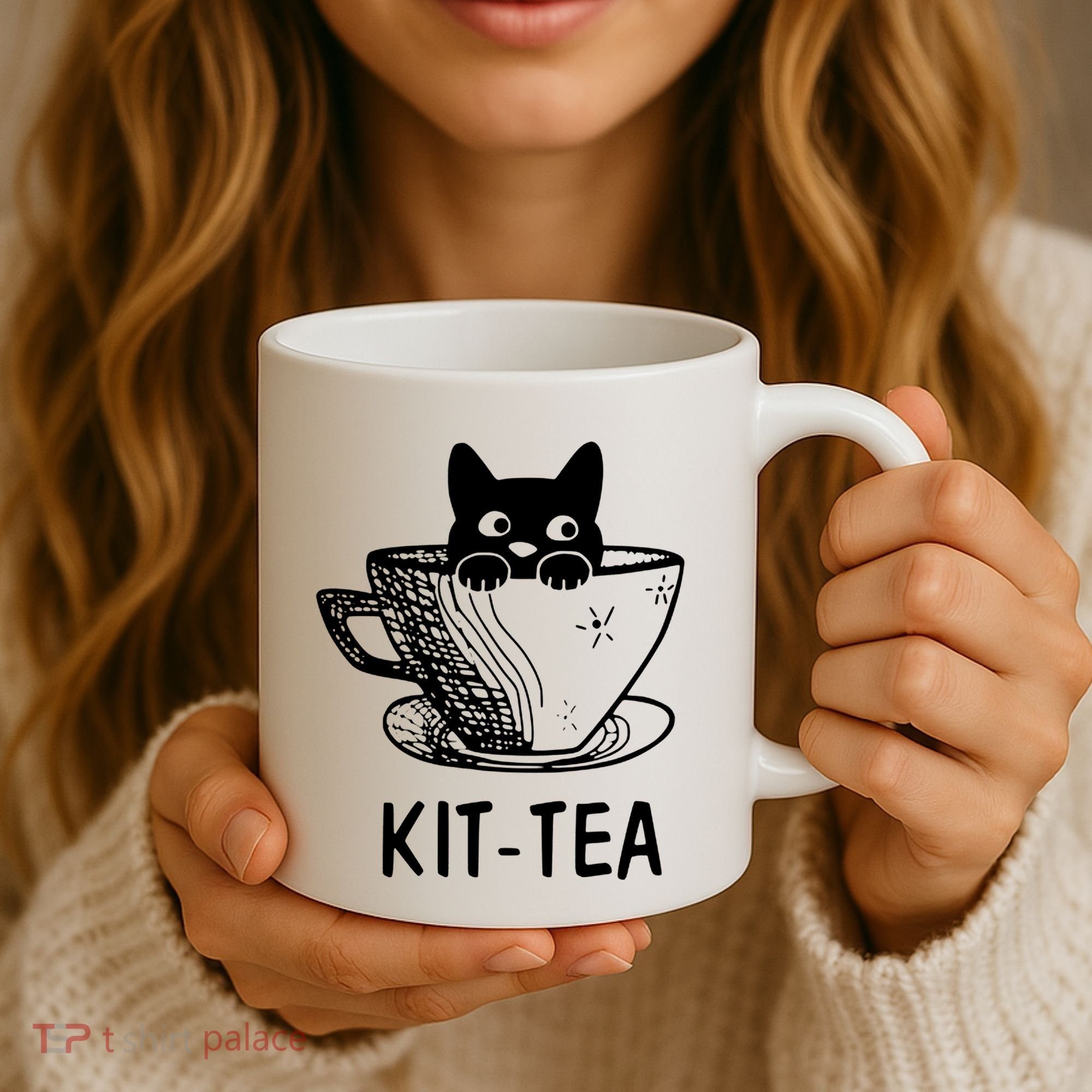 Kit Tea Funny Cat Lover Coffee Mug