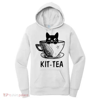 Kit Tea Funny Cat Lover Women's Hoodie
