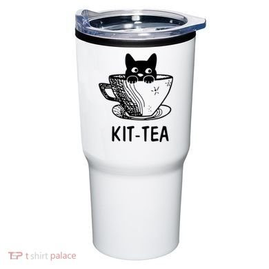Kit Tea Funny Cat Lover Tumbler