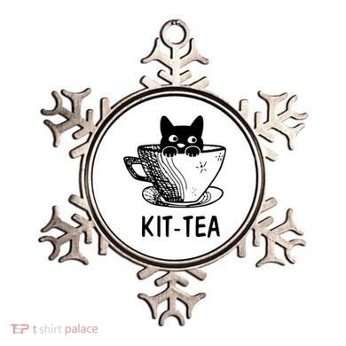 Kit Tea Funny Cat Lover Ornament
