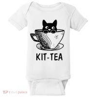 Kit Tea Funny Cat Lover Baby Bodysuit thumb 0