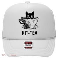 Kit Tea Funny Cat Lover Hat thumb 0