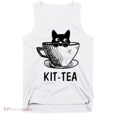 Kit Tea Funny Cat Lover Tank Top