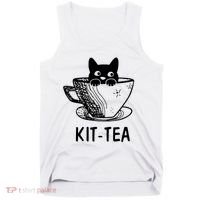 Kit Tea Funny Cat Lover Tank Top thumb 0