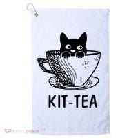 Kit Tea Funny Cat Lover Golf Towel thumb 0