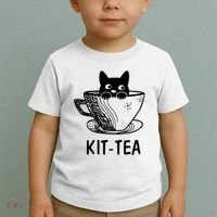 Kit Tea Funny Cat Lover Toddler T-Shirt thumb 2
