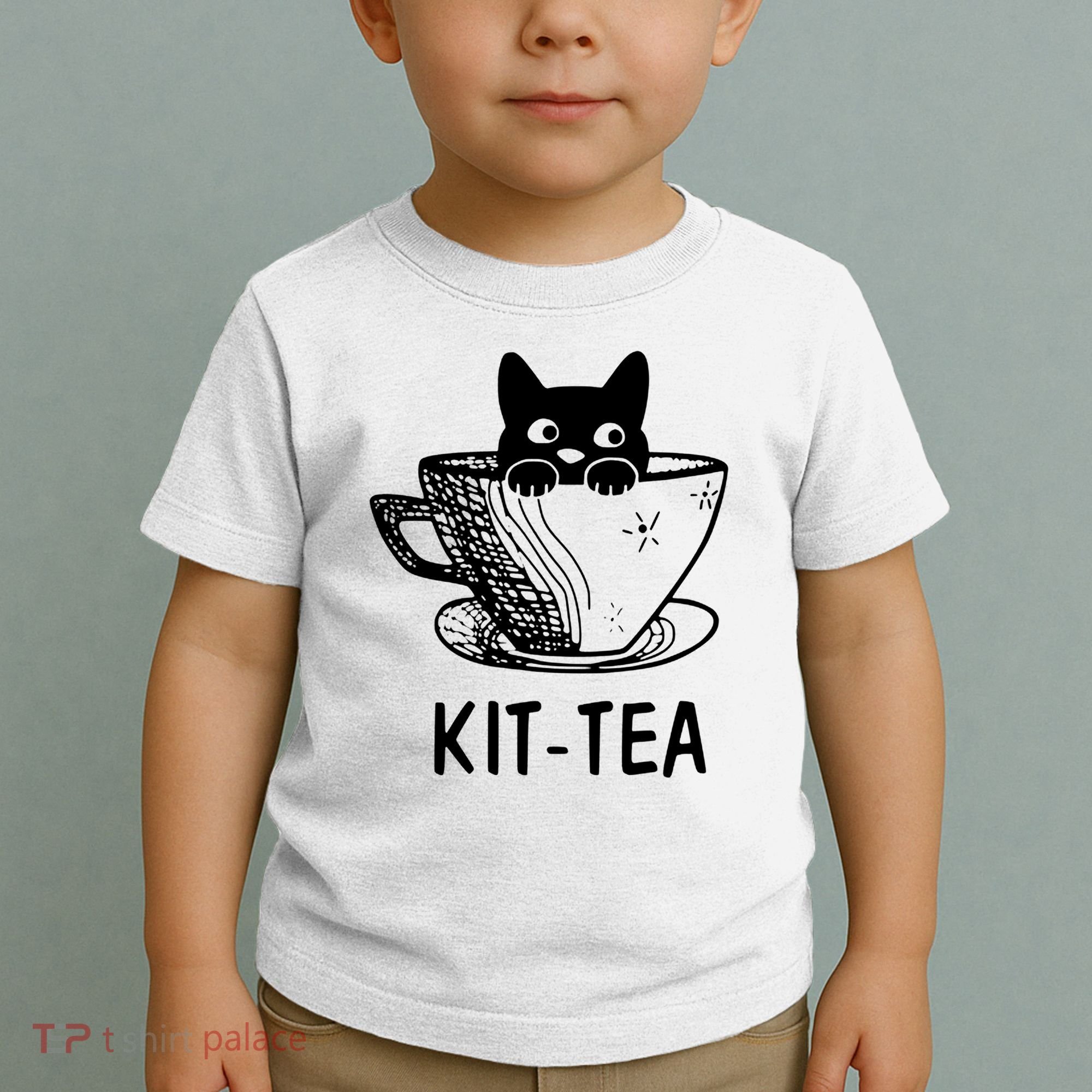 Kit Tea Funny Cat Lover Toddler T-Shirt