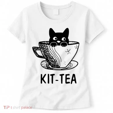 Kit Tea Funny Cat Lover Women's T-Shirt