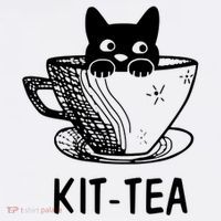 Kit Tea Funny Cat Lover Kids Long Sleeve Shirt thumb 2